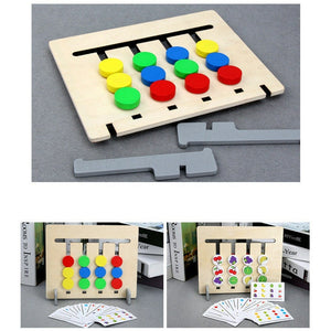 Personalisiert Logik Labyrinth Holz Schiebespiel Puzzle Kinder Spielzeug Lernspiel Holzspielzeug ab 3 Jahren 20 Teilig