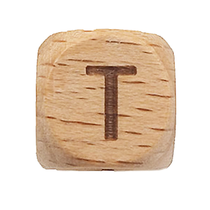 Holzbuchstaben Buche 12mm gelasert A-Z Großbuchstaben Perlen
