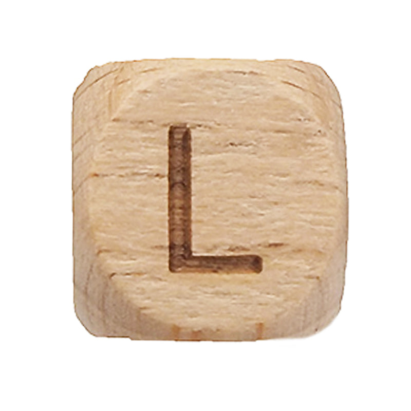 Holzbuchstaben Buche 12mm gelasert A-Z Großbuchstaben Perlen