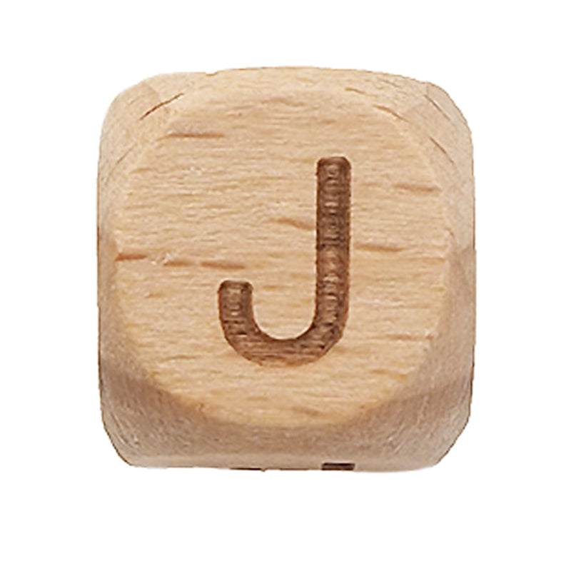 Holzbuchstaben Buche 12mm gelasert A-Z Großbuchstaben Perlen