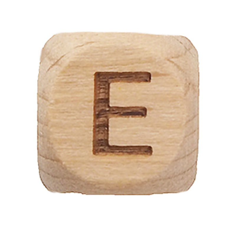 Holzbuchstaben Buche 12mm gelasert A-Z Großbuchstaben Perlen