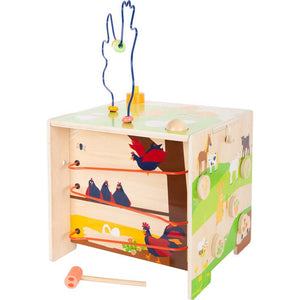 Personalisierter Motorik Würfel XXXL Bauklötze Lernspiel Würfel Holzspielzeug Kinderspielzeug ca. 42 x 37 x 62 cm, Spielhöhe ca. 35 cm