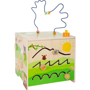 Personalisierter Motorik Würfel XXXL Bauklötze Lernspiel Würfel Holzspielzeug Kinderspielzeug ca. 42 x 37 x 62 cm, Spielhöhe ca. 35 cm