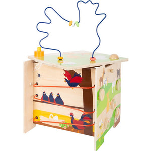 Personalisierter Motorik Würfel XXXL Bauklötze Lernspiel Würfel Holzspielzeug Kinderspielzeug ca. 42 x 37 x 62 cm, Spielhöhe ca. 35 cm