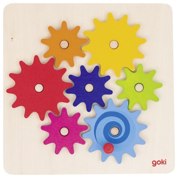 Personalisierte Zahnrad Bausatz Holz Puzzle Holzspielzeug ab 3 Jahren Kinderspielzeug zum Lernen Motorik Spiel Holz Bauen