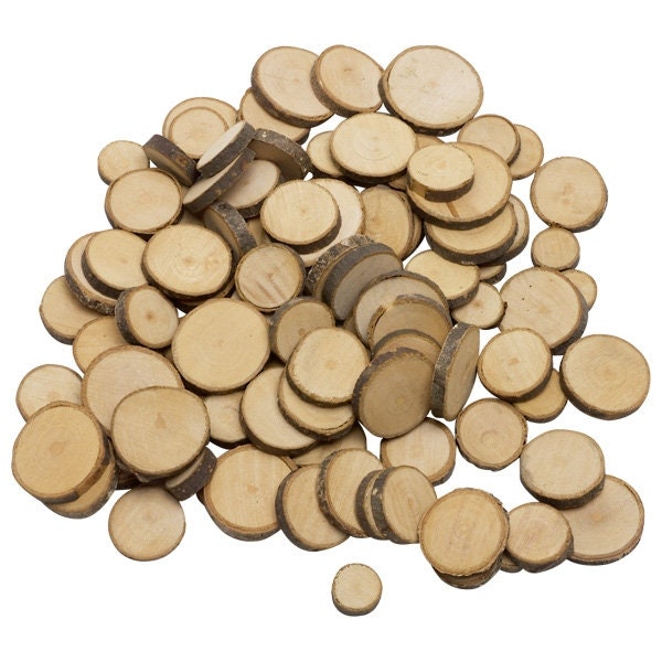 Baum Scheiben Astscheiben 100 Stück Holz Bastle Holz Scheiben Massiv Holz Scheiben Basteln