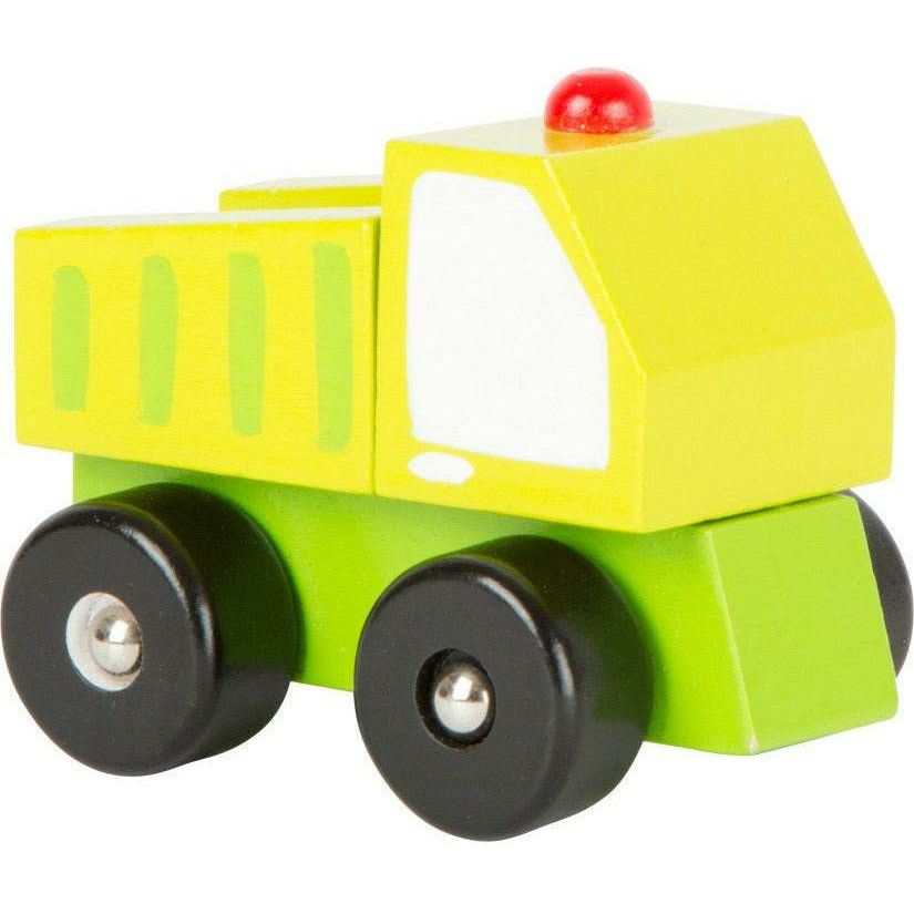 4er SET Holz Autos Baustellen Fahrzeuge LKW Kinder ab 18Monaten