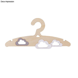 Kinder Personalisiert  Kleiderbügel Holz Wolke Kleiderbügel zum bemalen Basteln ca. 19,8x14cm