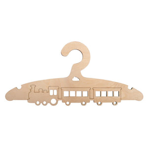 Kinder Personalisiert Kleiderbügel Holz Eisenbahn Kleiderbügel zum bemalen Basteln ca. 19,8x14cm
