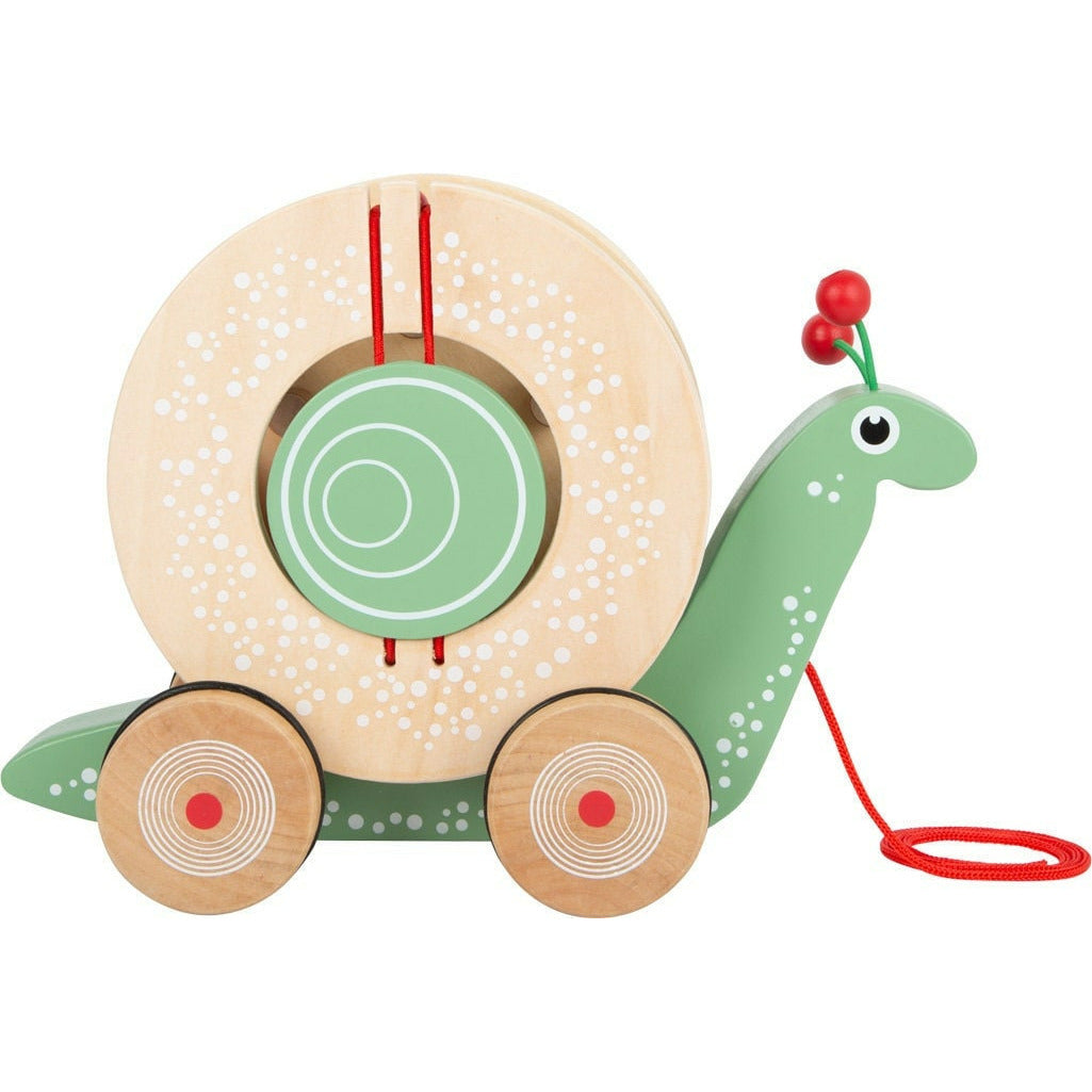 Personalisiert Nachziehe Super Schnecke aus Holz mit Bauklötzen Ziehspielzeug Holzspielzeug Kinderspielzeug ab 1 Jahre