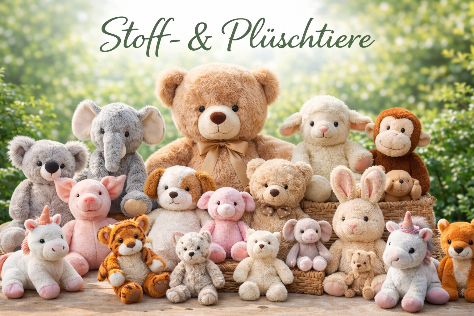 Stoff und Plüschtiere
