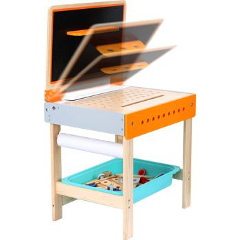 small foot Werkbank mit Maltisch und Bastelltisch ab 3 Jahren