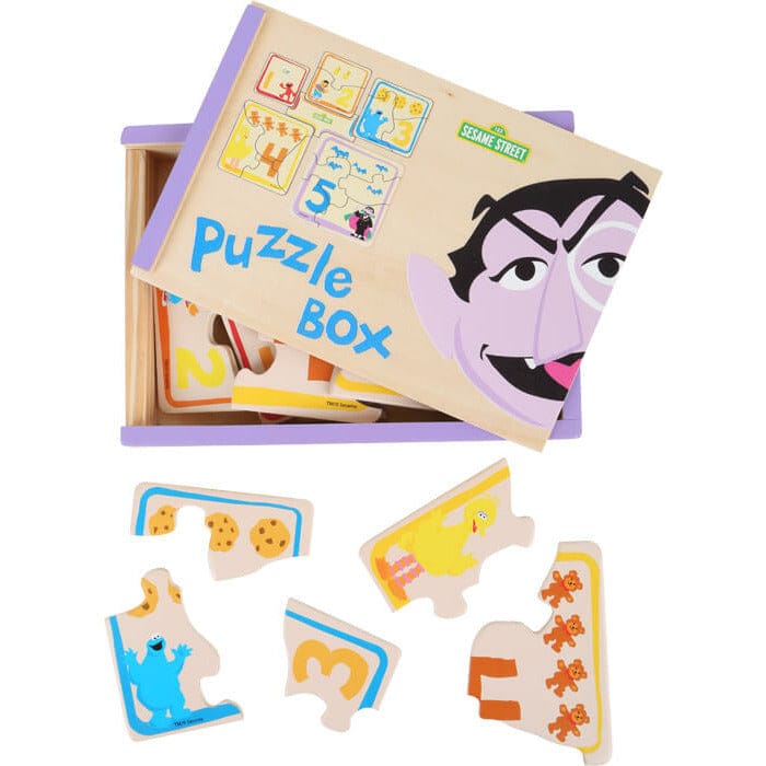 small foot Holz Puzzle spielzeug SESAMSTRASSE Puzzle-Box Graf Zahl