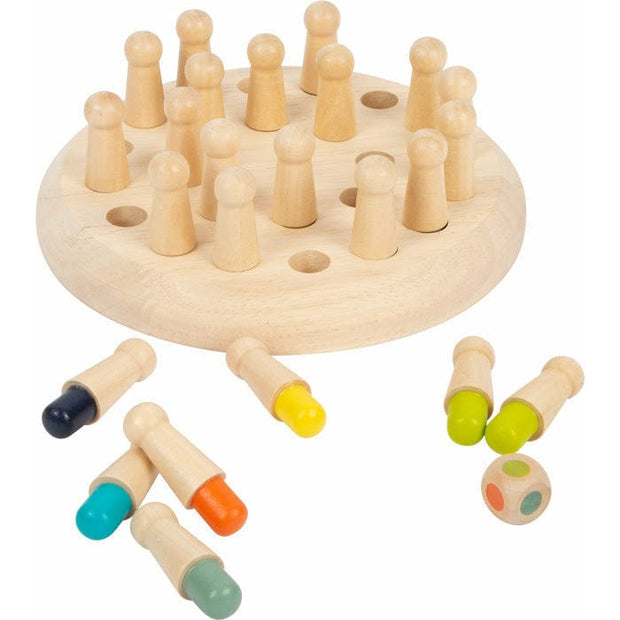 small foot Memory Holz Ohne Name Farben Memory Holzspielzeug Memo aus Holz Kinder ab 4 Jahren Denkspiel Kinder