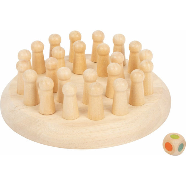 small foot Memory Holz Farben Memory Holzspielzeug Memo aus Holz Kinder ab 4 Jahren Denkspiel Kinder