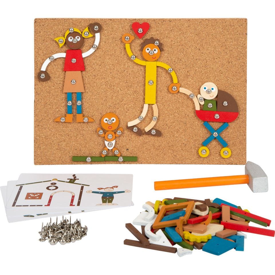 small foot by Legler Hämmerschenspiel Small Foot Personalisierbares Hammer-Steckspiel – Klassisches Klopfspiel  ab 3 Jahre