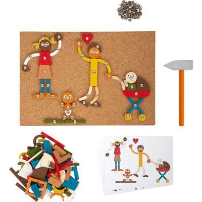 small foot by Legler Hämmerschenspiel Small Foot Personalisierbares Hammer-Steckspiel – Klassisches Klopfspiel  ab 3 Jahre