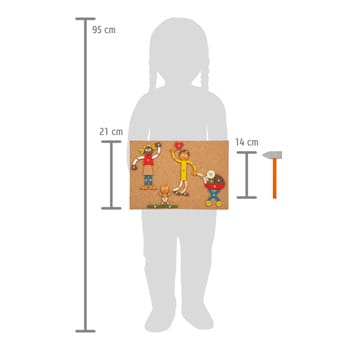 small foot by Legler Hämmerschenspiel Small Foot Personalisierbares Hammer-Steckspiel – Klassisches Klopfspiel  ab 3 Jahre