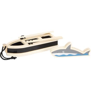 XXL Piratenschiff aus Holz Kinderspielzeug Pirat Holzschiff