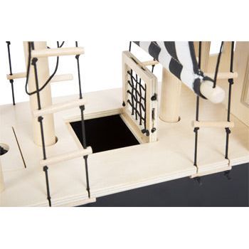 XXL Piratenschiff aus Holz Kinderspielzeug Pirat Holzschiff