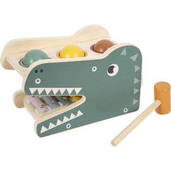 Personalisierbar small foot Klopfspiel mit Xylophon „Safari“ – aus Holz,(ab 12 Monaten)
