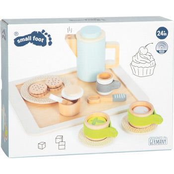 smallfoot Personalisierbare Kaffee- und Teeset Kinderküche Kinder Holzspielset