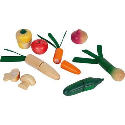 small foot Baby & Kleinkind small foot Holzspielzeug Schneide-Set Obst und Gemüse Kinder ab 2 Jahren Kaufladen