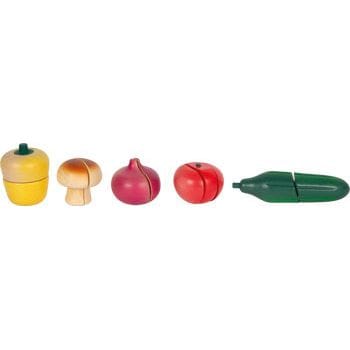 small foot Baby & Kleinkind small foot Holzspielzeug Schneide-Set Obst und Gemüse Kinder ab 2 Jahren Kaufladen