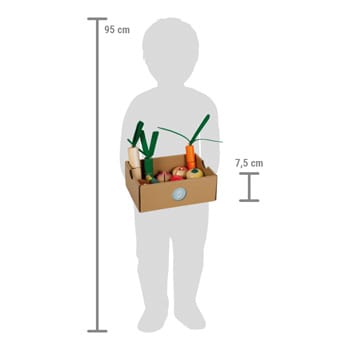 small foot Baby & Kleinkind small foot Holzspielzeug Schneide-Set Obst und Gemüse Kinder ab 2 Jahren Kaufladen
