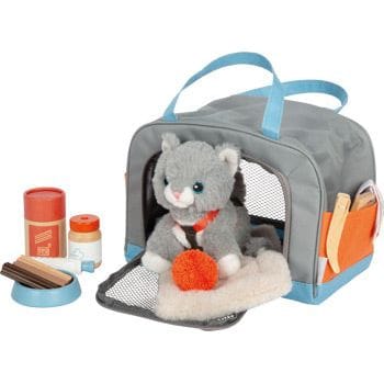 Personalisierbares  small foot  Katze mit Tasche und Pflege-Set Ab 2 Jahren
