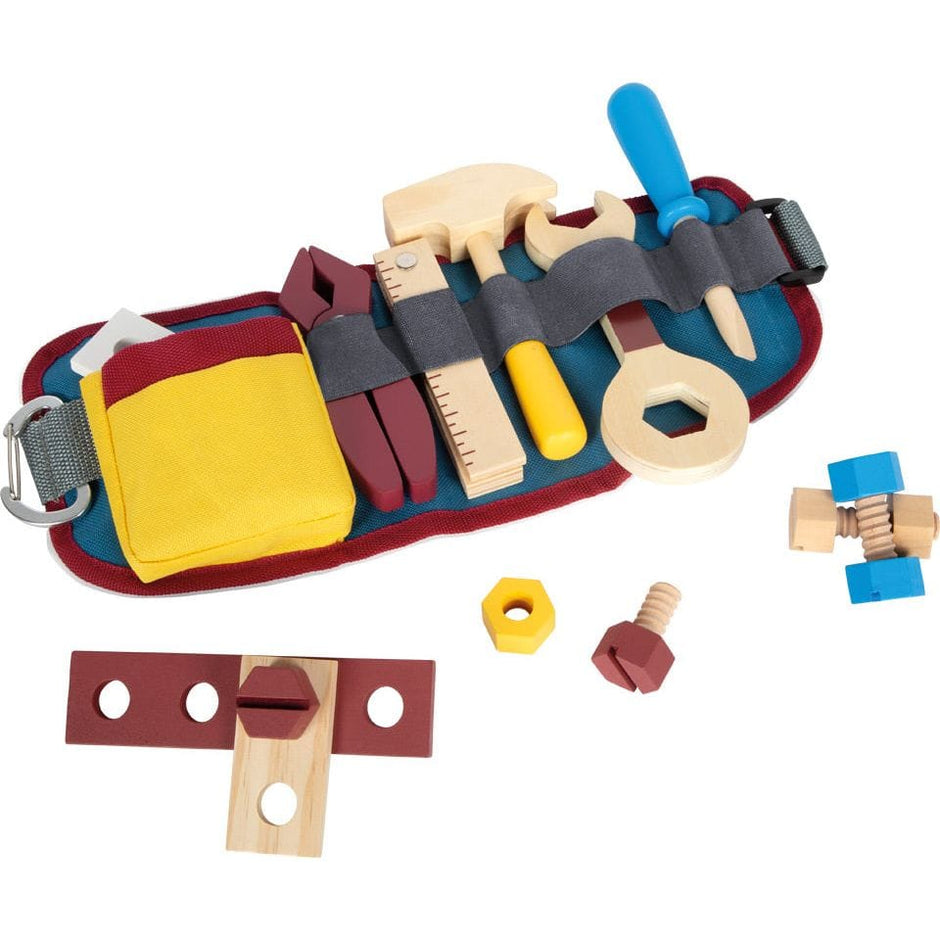 small foot by Legler Baby & Kleinkind Ohne Name small foot Personalisierbarer Werkzeuggürtel Holzspielzeug ab 3 Jahren