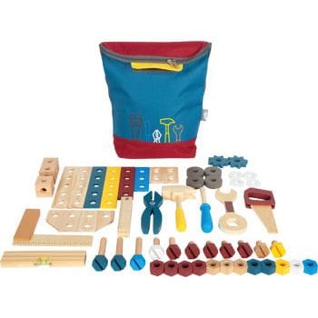 small foot by Legler Baby & Kleinkind small foot Werkzeugrucksack Holzspielzeug ab 3 Jahren