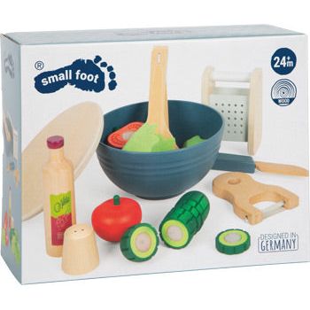 smallfoot Personalisierbars Schneide-Set Salat „fresh“ Kinderholzspielset
