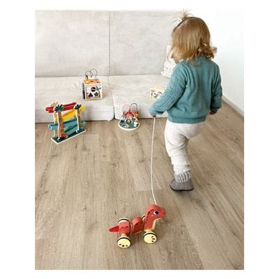 small foot Kleinkind Spielzeug small foot Motorikschleife „Dino“ Schiebespiel Holzspielzeug ab 12 Monaten