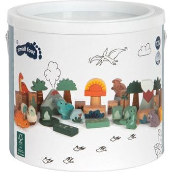 small foot Baby & Kleinkind small foot Holzbausteine Dino Kinderspielzeug Holz ab 12 Monaten