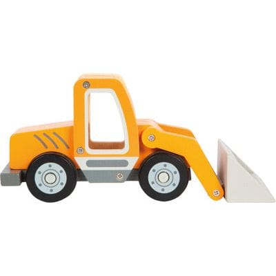 small foot Holz Bagger small foot Radlader mit Schaufel Holz ab 2 Jahren