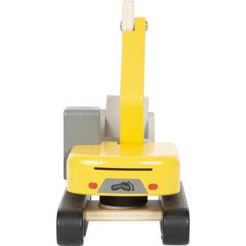 small foot Holzspielzeug Bagger small foot Personalisierbar Schaufelbagger mit Kabine Holz ab 2 Jahren