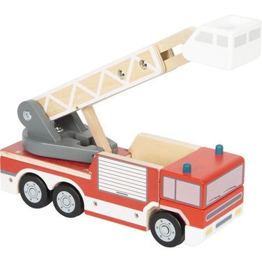 XXL small foot Personalisierbare Holz Feuerwehr mit Drehleiter ab 2 Jahren