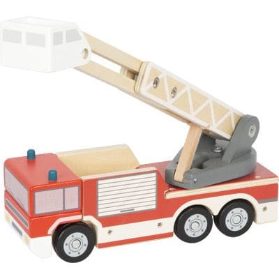 XXL small foot Personalisierbare Holz Feuerwehr mit Drehleiter ab 2 Jahren