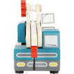 small foot Personalisierbarer Holz Kranwagen mit Palette ab 2 Jahren