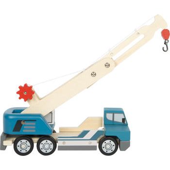 small foot Personalisierbarer Holz Kranwagen mit Palette ab 2 Jahren
