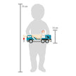 small foot Personalisierbarer Holz Kranwagen mit Palette ab 2 Jahren