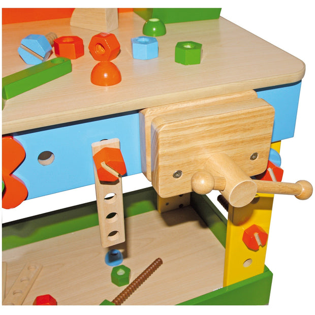 small foot Spielzeug Werkbank XXL Kinder Werkbank Holzspielzeug Bausatz ab 3 Jahren small foot