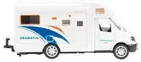 Toi-Toys Baby & Kleinkind METAL Camper mit Anhänger & Schneescooter – Pullback Fahrzeug-Set