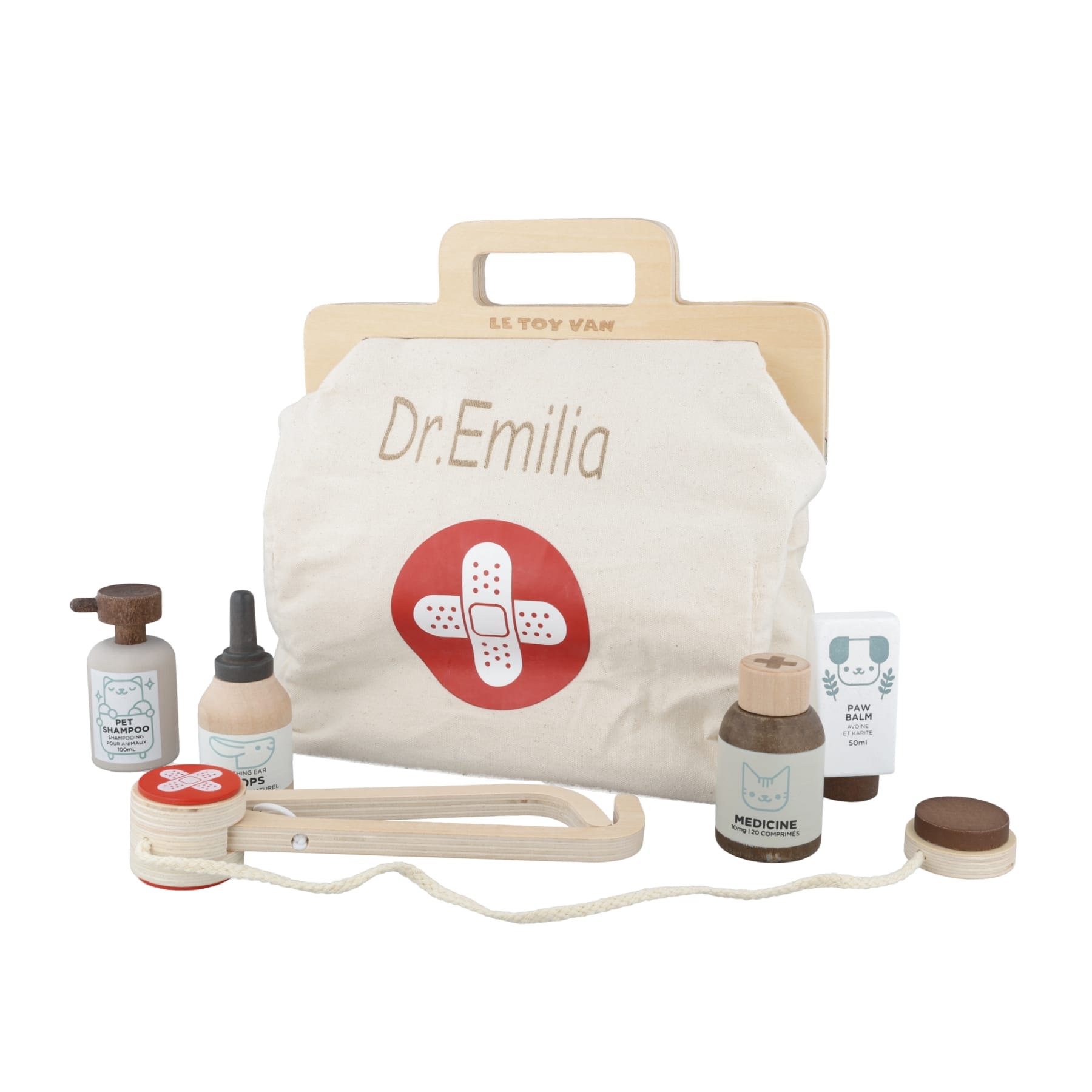 Jochen Heil Products Baby & Kleinkind Personalisierbares Animal Vet Set / Tierarzt-Set – JH-Products Kinderspielzeug