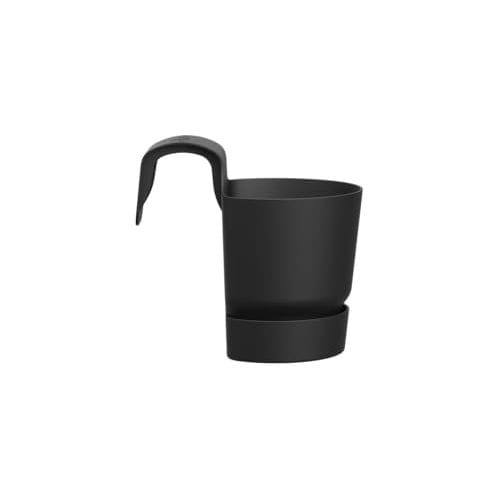 Elho Blumenkasten elho Greenville Easy Hanger 19.5 - Blumentopf für Balkon - 100% recyceltem Plastik - Ø 19.5 x H 23.7 cm - Schwarz/Living Schwarz
