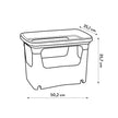 Elho Pflanzkiste elho Green Basics Stack & Grow 50 - Übertopf für Außen Züchten Und Ernten - Ø 50.9 x H 35.7 cm - Schwarz/Living Schwarz