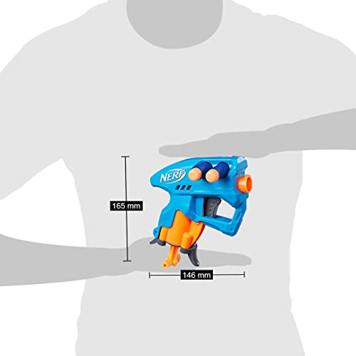 Nerf N-Strike NanoFire Blau – Mini-Blaster für geheime Angriffe | ab 8 Jahren