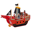 Lanka Kade Personalisierbares Piratenschiff aus Holz – inkl. Figuren & Zubehör | Fair Trade Spielset