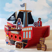 Lanka Kade Personalisierbares Piratenschiff aus Holz – inkl. Figuren & Zubehör | Fair Trade Spielset